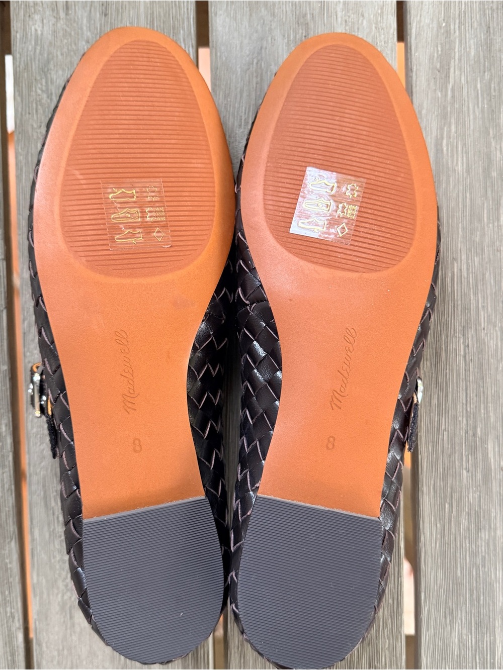 Madewell - The Remy Mary Jane Flat in Woven Leather - Picture 9 of 11